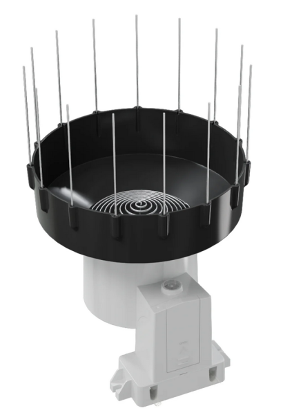 DP80 PRO Wireless self-draining rain gauge sensor with new 3.5 cm raised rain funnel including bird guard